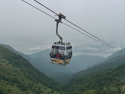 Lantau cable car ride