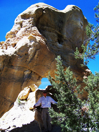 Larry Beck at Mansfield Canyon Arch