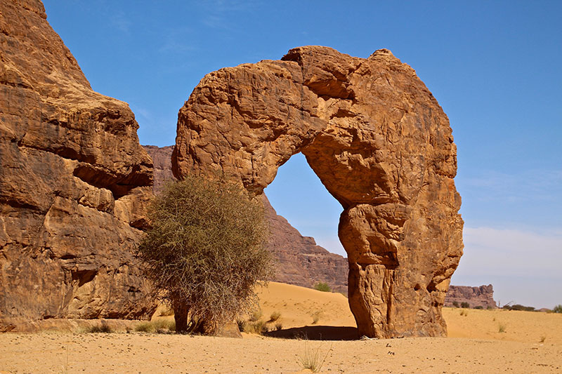 Freestanding arch in Chad